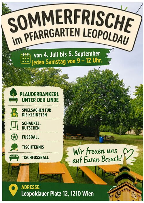 Sommerfrische im Pfarrgarten / Pfarre Leopoldau